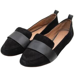 UGG Black Suede Pointe Toe Jonette Flat Shoes Size 7